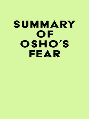 cover image of Summary of Osho's Fear